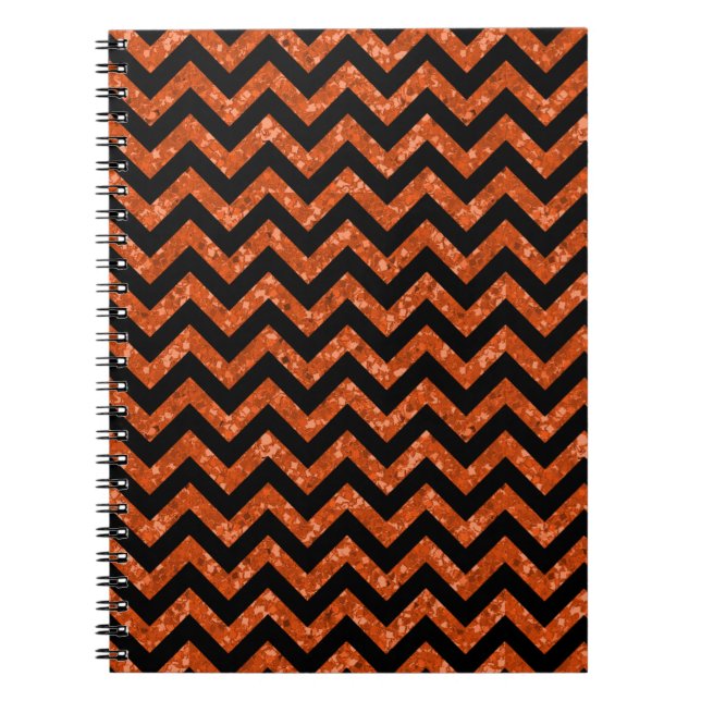 Chevron Glitter Look Notebook (Front)