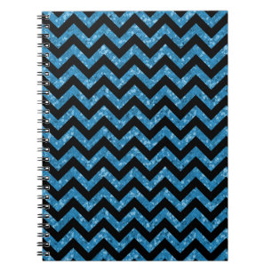 Chevron Glitter Look Notebook