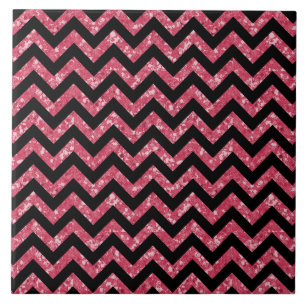 Chevron Glitter Look Tile