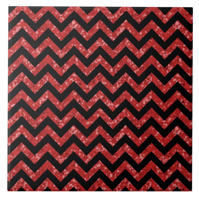 Chevron Glitter Look Tile (Front)