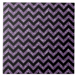 Chevron Glitter Look Tile