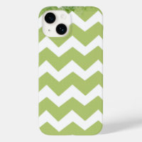 Chevron Green White Pattern