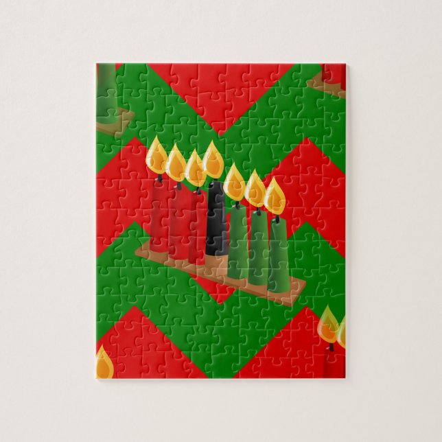 chevron kwanzaa jigsaw puzzle (Vertical)