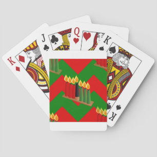 chevron kwanzaa playing cards