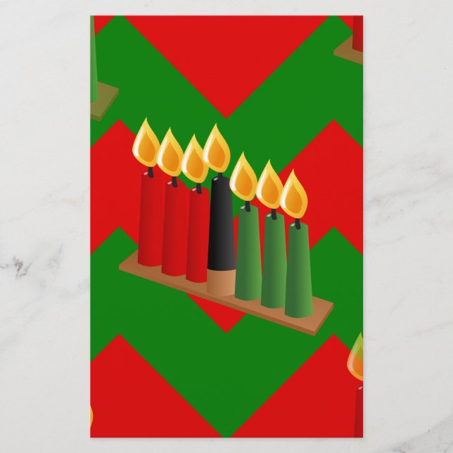 chevron kwanzaa stationery (Front)