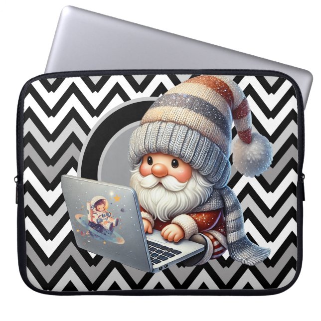Chevron Laptop Gnome Laptop Sleeve (Front)