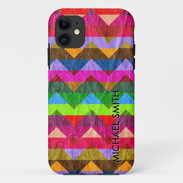 Chevron Leather #2 Case-Mate iPhone Case (Back)