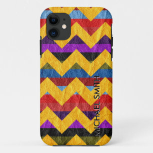 Chevron Leather iPhone 11 Case