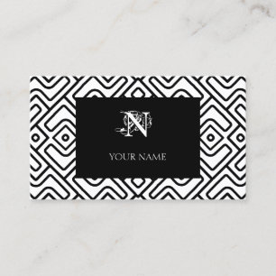 Chevron Maze Pattern Business Card