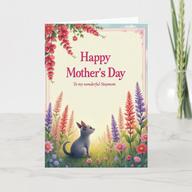 Chevron Meadow Creature Wish Card (Front)