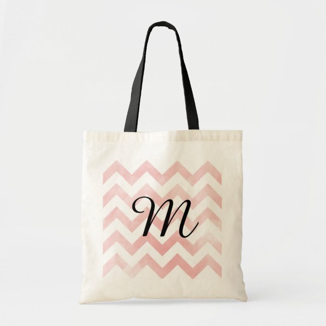 Chevron Monogram Tote (Front)