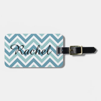 Chevron Monogrammed Tag