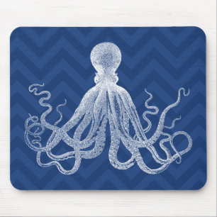 Chevron Octopus DK Mouse Pad