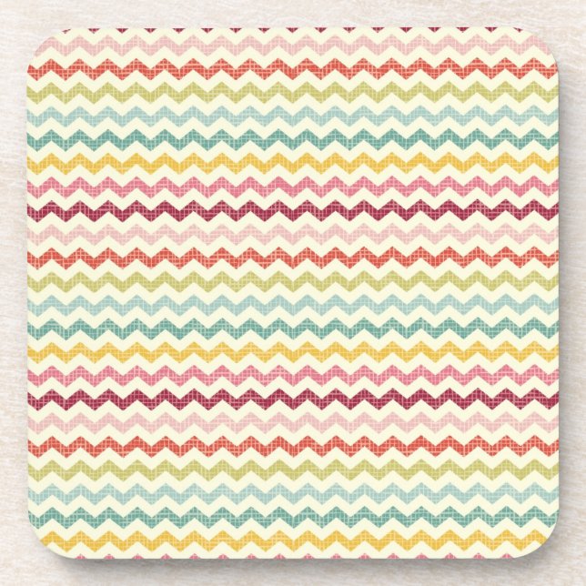 Chevron Pattern 4 Coaster (Front)