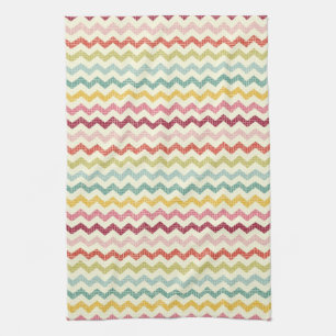 Chevron Pattern 4 Tea Towel