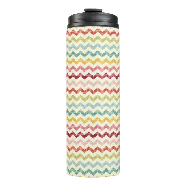 Chevron Pattern 4 Thermal Tumbler (Front)