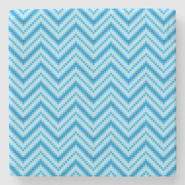 Chevron Pattern Background Stone Coaster (Front)