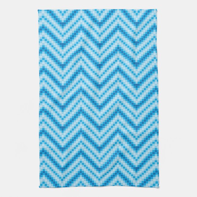 Chevron Pattern Background Tea Towel (Vertical)