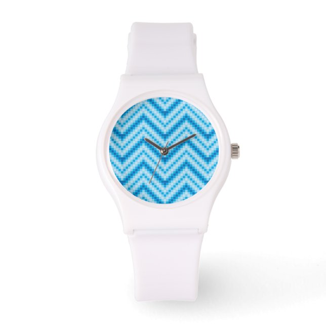 Chevron Pattern Background Watch (Front)