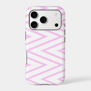 Chevron Pattern Design in Pink and White