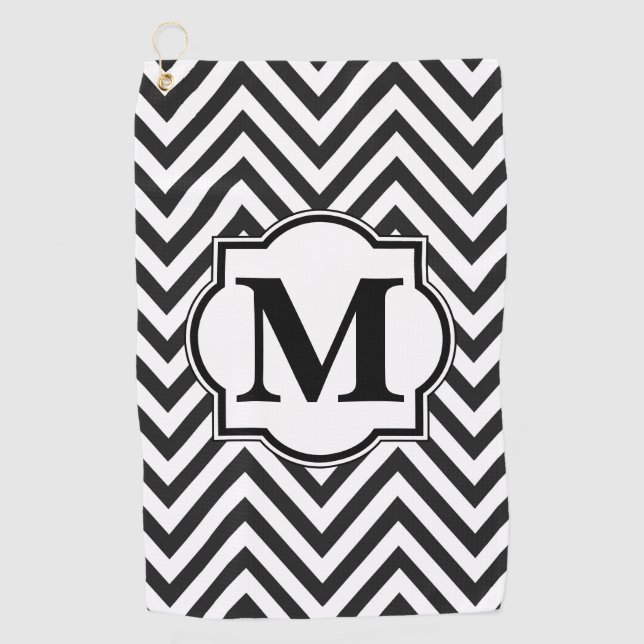 Chevron Pattern Golf Towel (Front)