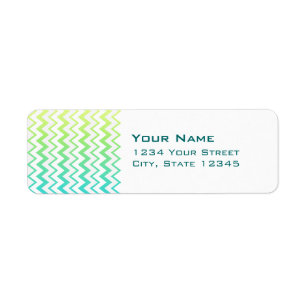 Chevron pattern green teal aqua ombre elegant