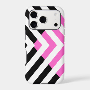 Chevron Pattern in Pink and Black