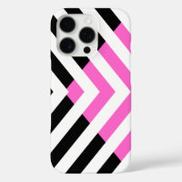 Chevron Pattern in Pink and Black