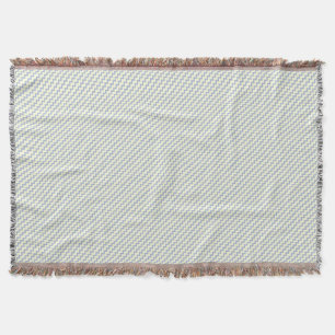 Chevron pattern light blue cream throw blanket