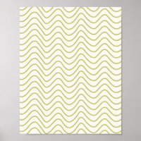 Chevron Pattern Lime Green on Cream White Zigzag