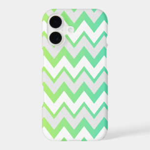 Chevron pattern lime green teal aqua ombre elegant