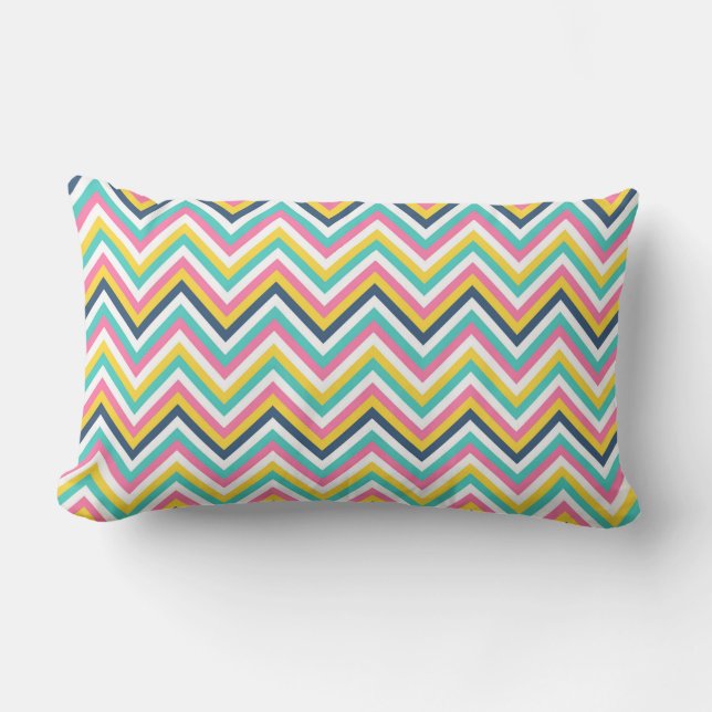 Chevron pattern lumbar cushion (Front)