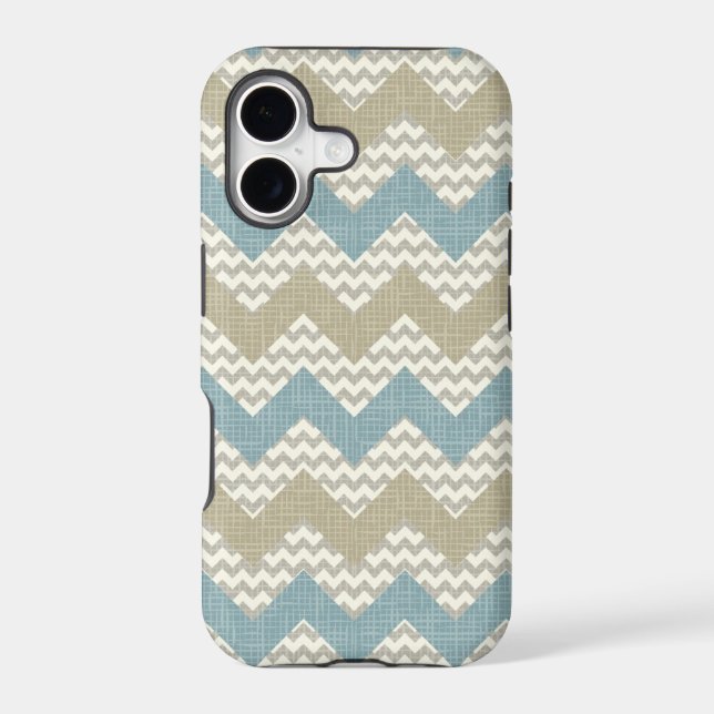Chevron pattern on linen texture (Back)