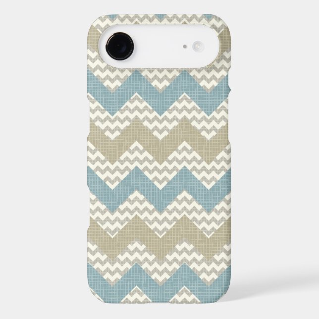 Chevron pattern on linen texture Case-Mate iPhone case (Back)