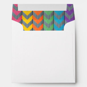 Chevron Pattern On Wood Texture by Shirley Taylor Envelopes