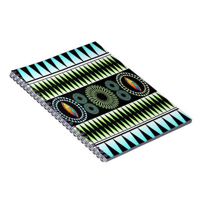 Chevron  Pattern Spiral Notebook (Right Side)