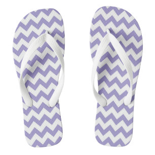 Chevron Patterned Flip Flops