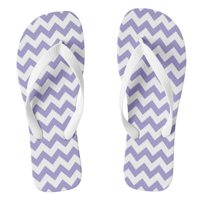 Chevron Patterned Flip Flops (Footbed)