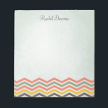 Chevron Personalised Notepad<br><div class="desc">HELPFUL HINT Complete the template (fill out text and upload photos) FIRST. If you would like to make any layout changes and/or add text/images, click "customise it" AFTER filling out the template. Please DOUBLE CHECK all sides of this design before submitting your order. What you see on the screen is...</div>