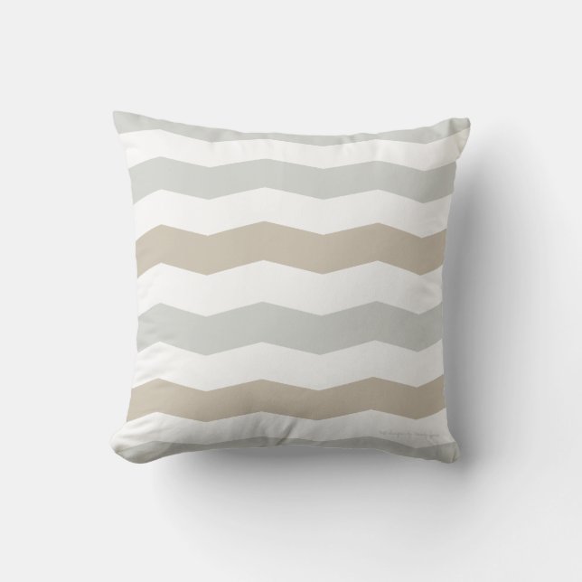 Chevron Pillow in Weathered/Sand Multi (Front)