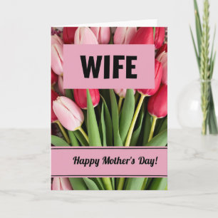 Chevron Pink Banner Message Card