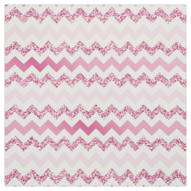 Chevron Pink Gradient Fabric (Swatch)
