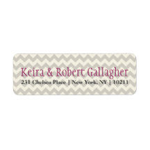 Chevron Return Address Labels