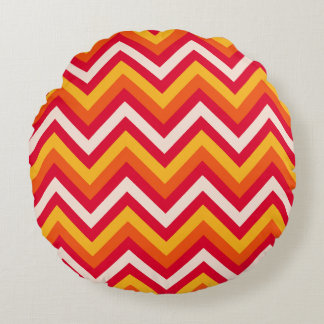 Chevron Round Cushion