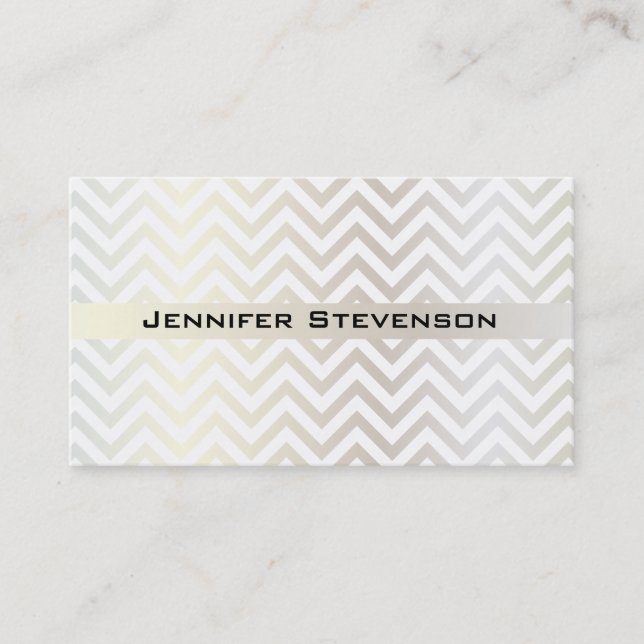Chevron (Shine) Business Card (Front)
