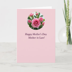 Chevron Soft Pink Rose Card