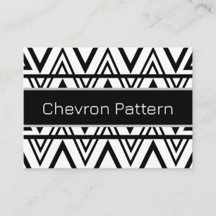 Chevron Stripe Black and White Chevron Stripe Business Card