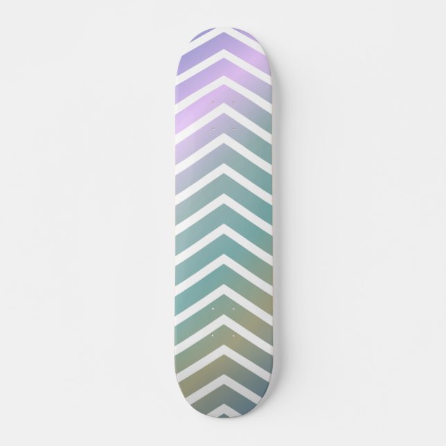 Chevron Stripe Design Skateboard (Front)