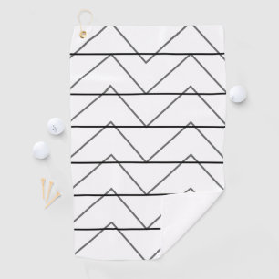 Chevron Stripes Pattern Golf Towel