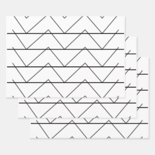 Chevron Stripes Pattern Wrapping Paper Sheet